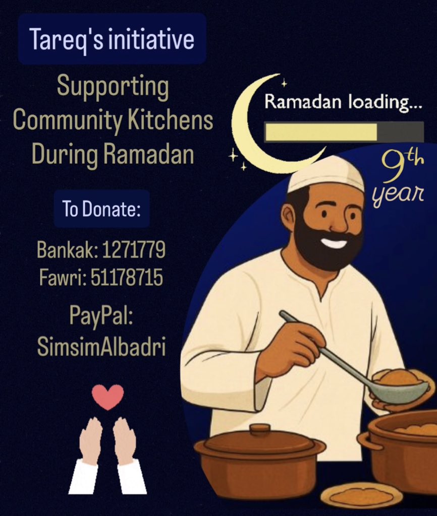 SimsimAlbadri's tweet image. If you’re able to donate, we would be truly grateful. If not, you can still help by sharing the initiative’s poster with the hashtag. Thank you so much, everyone!❤️
 #مبادرة_طارق | #Tareq_Initiative 
#KeepEyesOnSudan