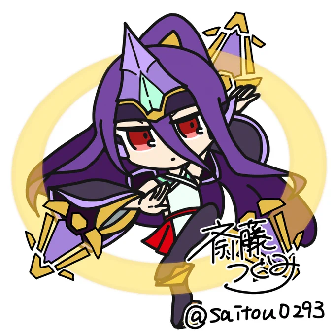 息抜き 名札用に今回描いたイザナミとココノエをうp… かわいく描けたので流石に自画自賛