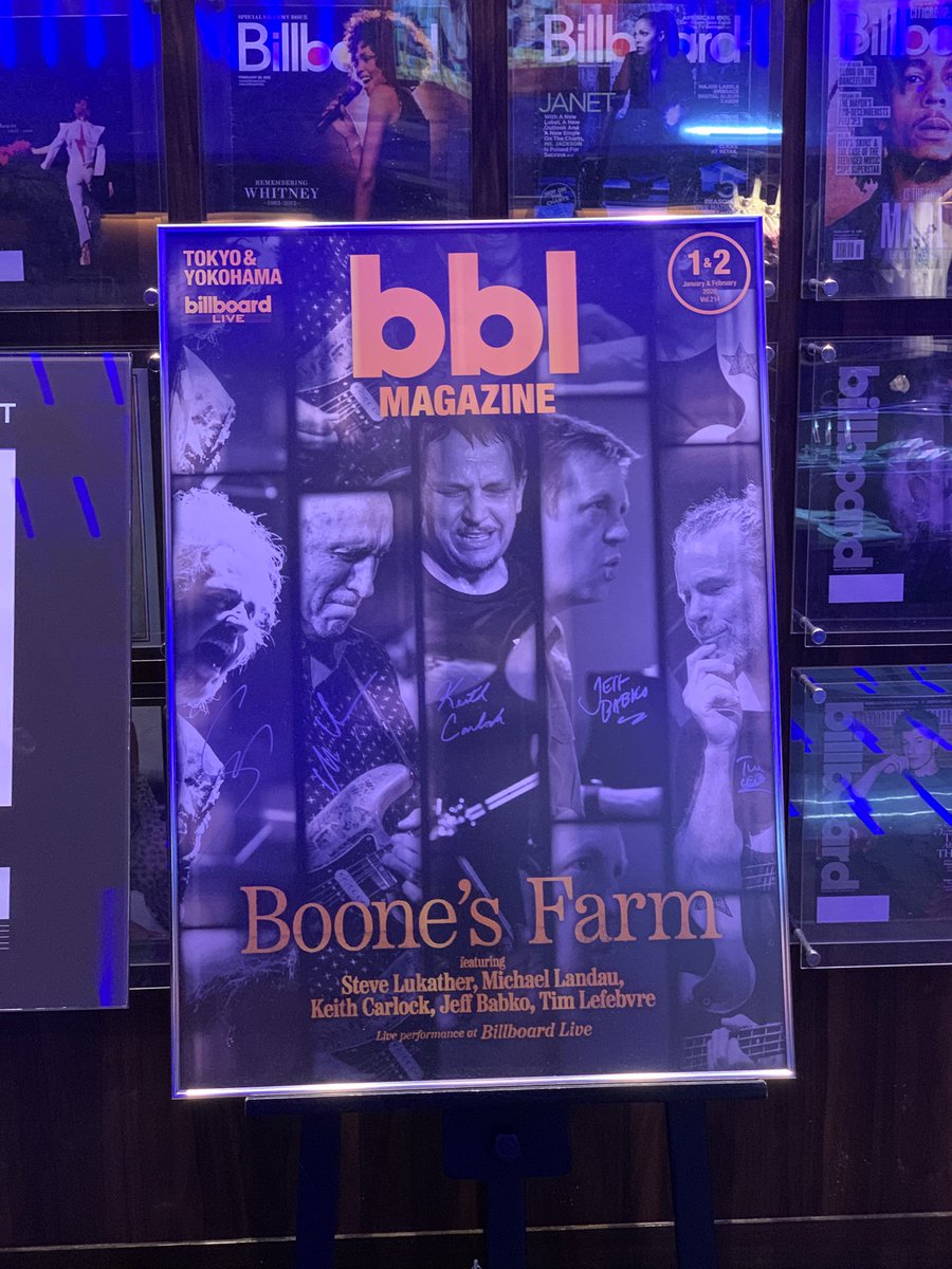 BADmasaBLUES's tweet photo. Boone's Farm featuring Steve Lukather, Michael Landau, Keith Carlock, Jeff Babko, Tim Lefebvre

2026年の初LIVE、最高のスタート！

#SteveLukather
#MichaelLandau 
#KeithCarlock
#JeffBabko
#TimLefebvre https://t.co/JQeaR9kDb6
