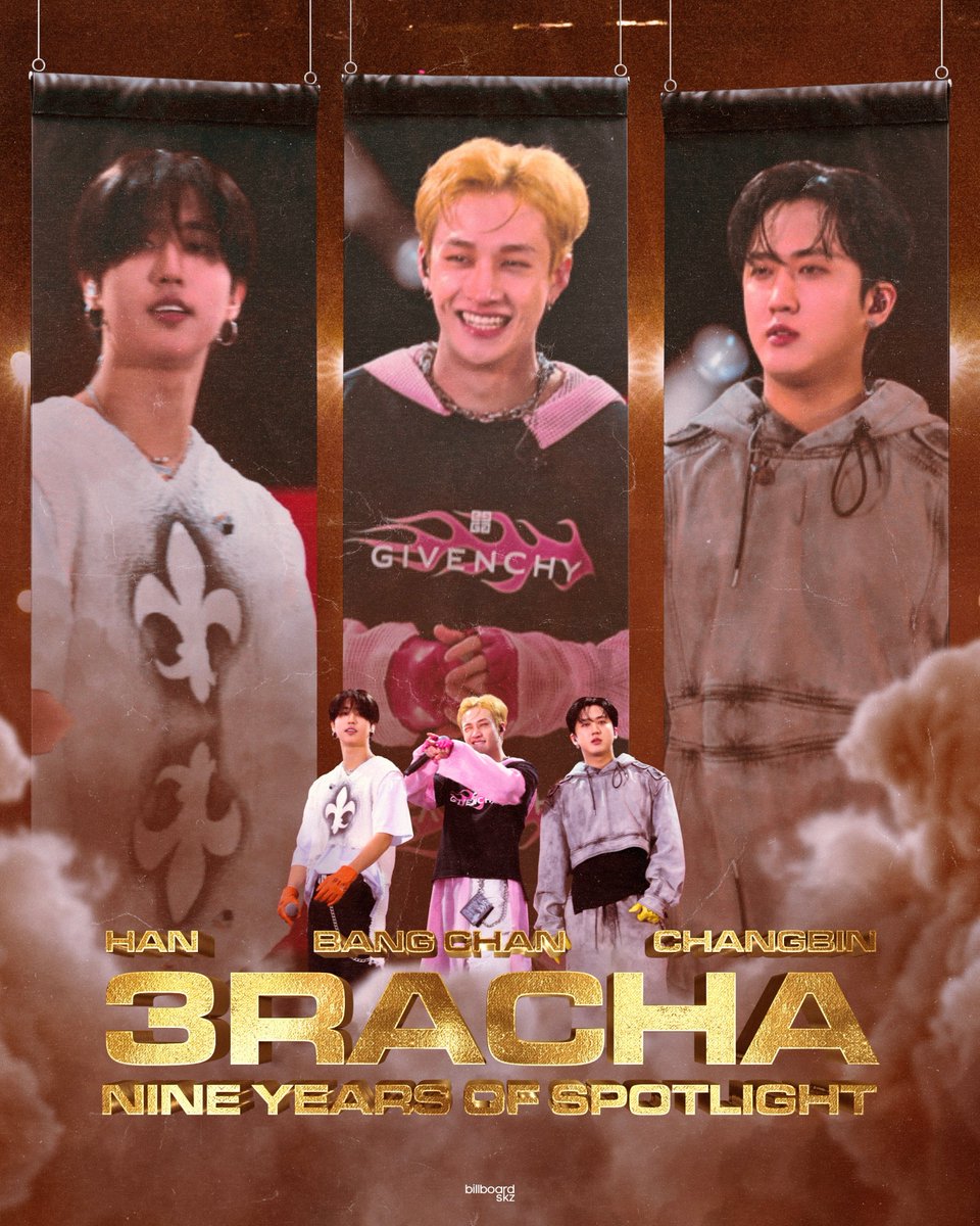 billboardskz's tweet image. ✨ Happy 9th anniversary, 3RACHA!

3RACHA LOCKED AND LOADED
#9YEARS_3MINDS_1LEGACY 
#3RACHA_9주년_축하해 @Stray_Kids