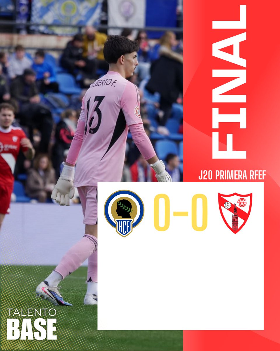 TalentoBase's tweet image. 🚨 ¡𝐅𝐈𝐍𝐀𝐋! 

0️⃣ Hércules CF
0️⃣ #SevillaAtlético

🔴 El filial del #SevillaFC cosecha un punto a domicilio en el José Rico Pérez.