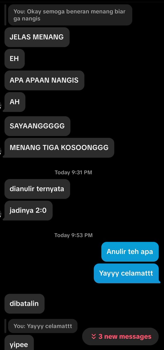 Sesang menyiapkan mental diemyuin sebulan