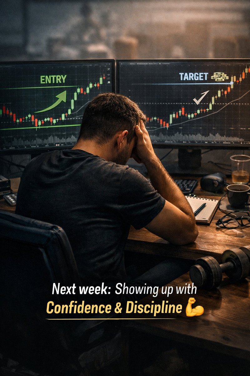 yuticrypt's tweet image. One of my trading struggles isn't analysis, it's confidence. After spotting clean setups, I hesitate &amp;amp; watch price move in my favor.

Good analysis means nothing if you don't trust yourself enough to execute that analysis/setup.

Next week, showing up with confidence discipline💪