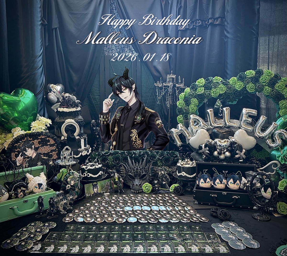 hazuki_1418's tweet image. 1.18🍧 Happy Birthday!!✨✨
マレウス様！お誕生日おめでとうございます🎉🎉

こっちもあげちゃう!!
ずっとやりたかったお店で最推しの生誕祭が出来てほんとに良かった😭💞💞

 #マレウス・ドラコニア
 #マレウス・ドラコニア生誕祭2026
 #マレウス・ドラコニア誕生祭2026
