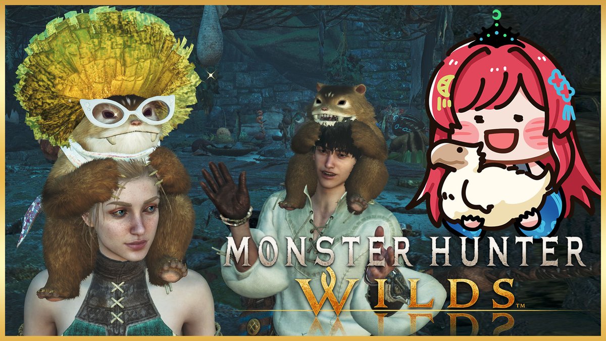 ❄️ 預告：23:1５登陸 😉
📷不想錯過女神頭頂一隻莫利巴的，待會見~
#MHWilds #魔物獵人荒野 #Vtuber #討伐開始 #絕對不貓車