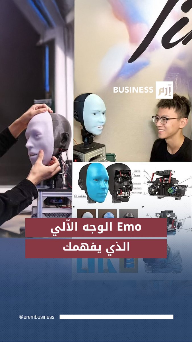 الروبوتات تتحدث وتبتسم.. «Emo» وجه بشري في آلة ذكية! 