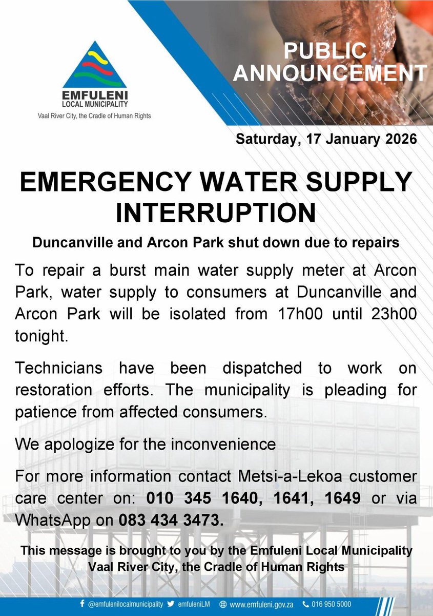 EmfuleniMunicipality tweet media