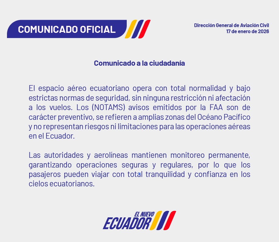 Urgente a la ciudadanía y usuarios del transporte aéreo.