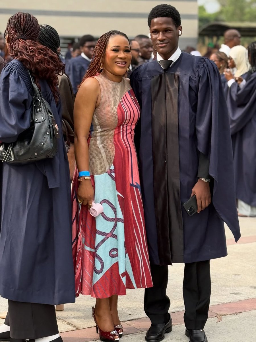 yabaleftonline's tweet image. 2Baba’s son, Zion, matriculates at Pan-Atlantic University.