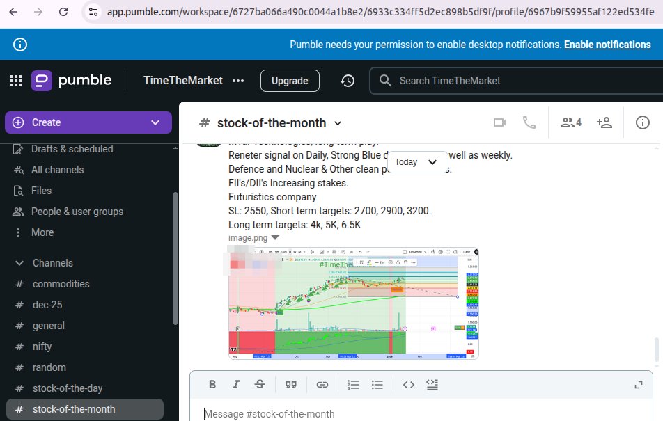 TimeThe_Market's tweet image. Stock of the month Out on premium channel. 2X and more potential.
#timethemarket #timeit!!!
🙏