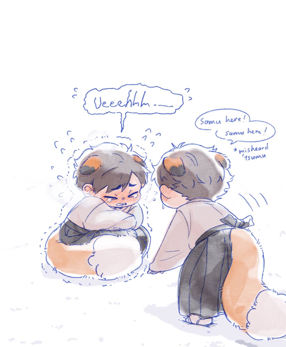 goatticorn's tweet image. WHOOOOOOSHHH WHOOOSH WHOOSH! I’mma freeze ‘Tsumu!!! Muwhahaha!! 😈 🌬️💨💨💨💨💨❄️❄️❄️❄️

'Tsumu does not handle the cold well (Samu's not any better cuz he's already sick with the cold)
❄️❄️❄️❄️🦊🦊❄️❄️❄️❄️
#atsumumiya #osamumiya