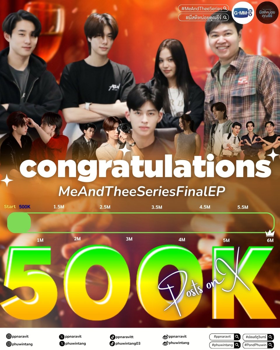 TrendforPPW's tweet image. Congratulations to MeAndTheeSeries for 500,000 posts on X  

ห้าแสนแล้ว เริ่ดไปเลยละ ทุกคนเก่งกันม๊ากกกกกกกก 👏🏻👏🏻🥳🥳

#MeAndTheeSeriesFinalEP