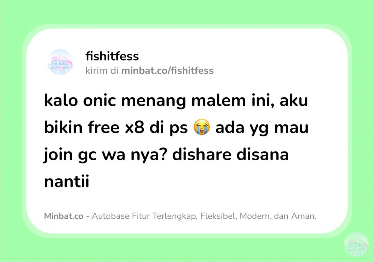 FISH IT FESS ‼️ WTT CANTUMIN UNAME tweet media