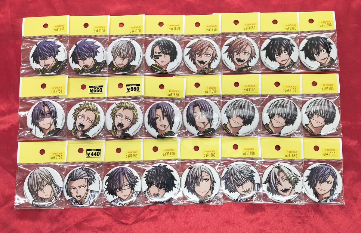 入荷情報】 『桃源暗鬼』C107 缶バッジ 再入荷中‼️‼️‼️ 今なら全員