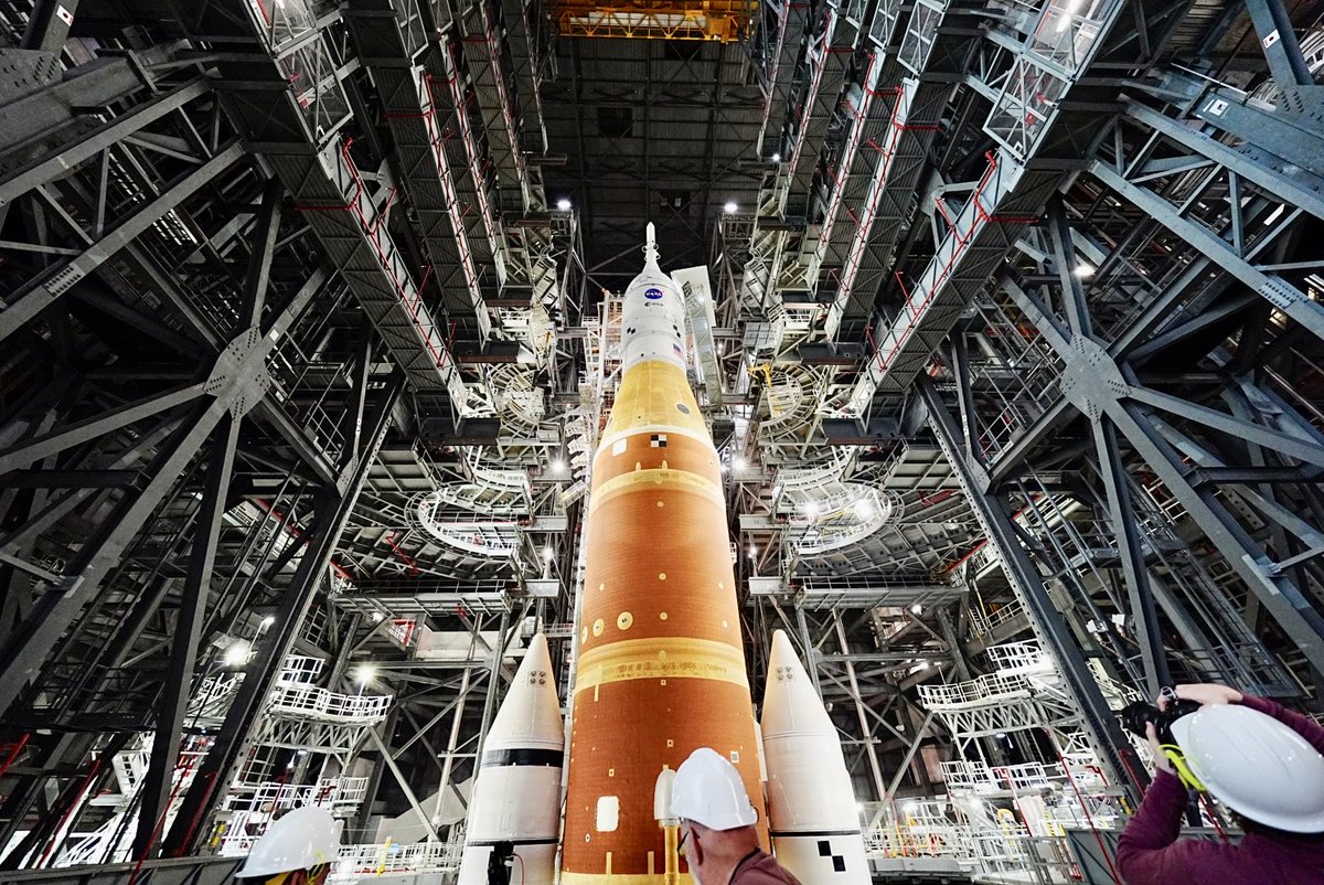 Today’s the day! Artemis II is ready to roll to the launchpad   We’re headed back to the moon! <a href="/brookeofstars/">Brooke Edwards</a> <a href="/RickNeale1/">Rick Neale</a>
