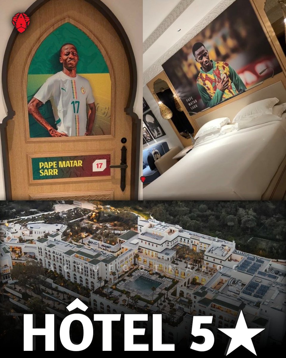ActuFootMaroc's tweet image. 𝗨𝗻𝗲 𝗰𝗵𝗼𝘀𝗲 𝗮̀ 𝗿𝗲𝘁𝗲𝗻𝗶𝗿 de cette CAN : l'Africain est 𝗝𝗔𝗟𝗢𝗨𝗫. 💔🇲🇦

Quand on met ce genre d'hôtel à la disposition du Sénégal, 𝗽𝗮𝘆𝘀 𝗳𝗿𝗲̀𝗿𝗲, qui te 𝗰𝗿𝗮𝗰𝗵𝗲 dessus à 2 jours de la finale... 🇸🇳

Le Maroc est 𝘁𝗿𝗼𝗽 𝗴𝗲𝗻𝘁𝗶𝗹 avec l'Afrique. 👋🏼