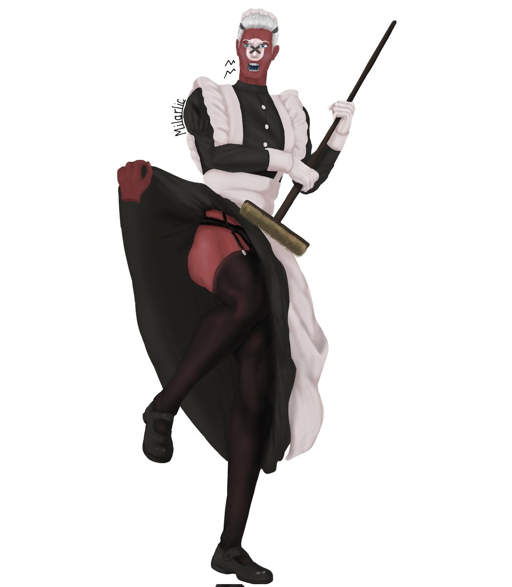 _Milarlic_'s tweet photo. In my Telegram channel i bet if i pass my first exam, i will draw Reich in maid dress and stockings.
As you can see, I've passed the exam🙃
#CountryHumans 
#countryhumansthirdreich 
#countryhumansnazi
#countryhumanssovietreich
#countryhumansussrnazi https://t.co/HkGkgIuERm