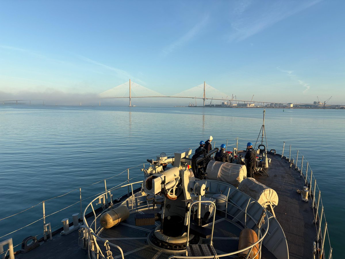 Armada_esp's tweet photo. 🇪🇸 El patrullero #Medas inicia el año 2026 con ejercicios de adiestramiento propio.
⚓️El buque está listo para ser transferido a la cadena operativa en misiones de #SeguridadMarítima.
#SomosLaArmada https://t.co/2v1UTVzEOk
