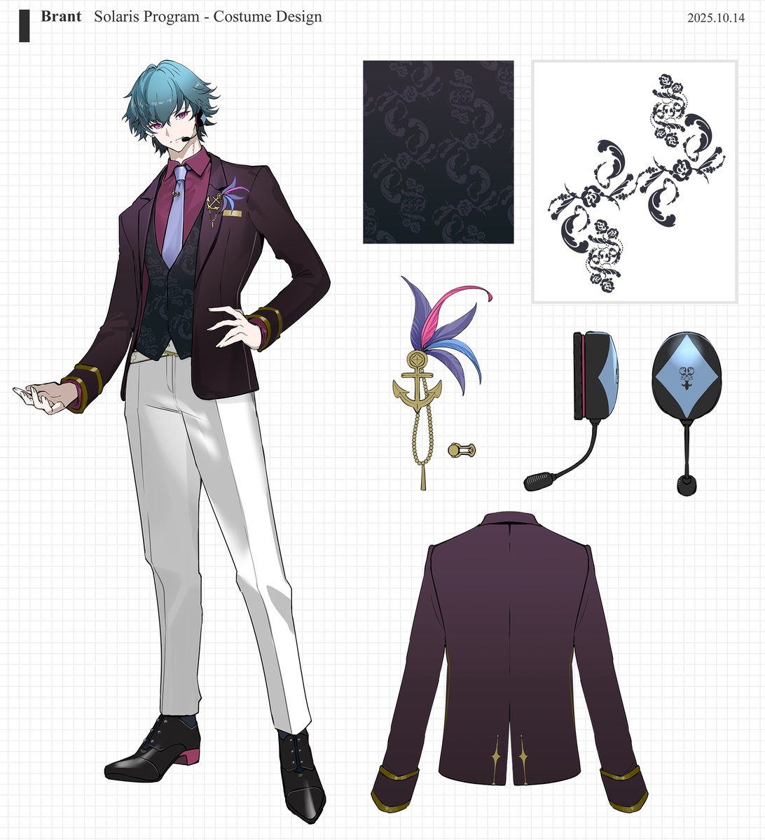 FLprayer's tweet image. 本日は番組放送おめでとうございました！🎉
鳴潮同人スペシャル番組『ソラリス・スーパーカップ™シリーズ』担当イラスト（卜霊、ショアキーパー、リューク・ヘルセン、ブラント）の、二次創作衣装デザインです🏆🎙
#Wutheringwaves #SolarisSupercupSeries #鳴潮