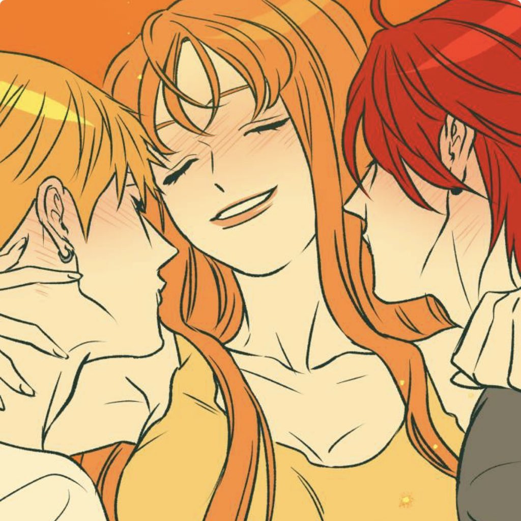 haerusb's tweet photo. see how happy everyone that was involved in the love triangle is now that they are a throuple?!🤭 https://t.co/J7nQUbuOwS