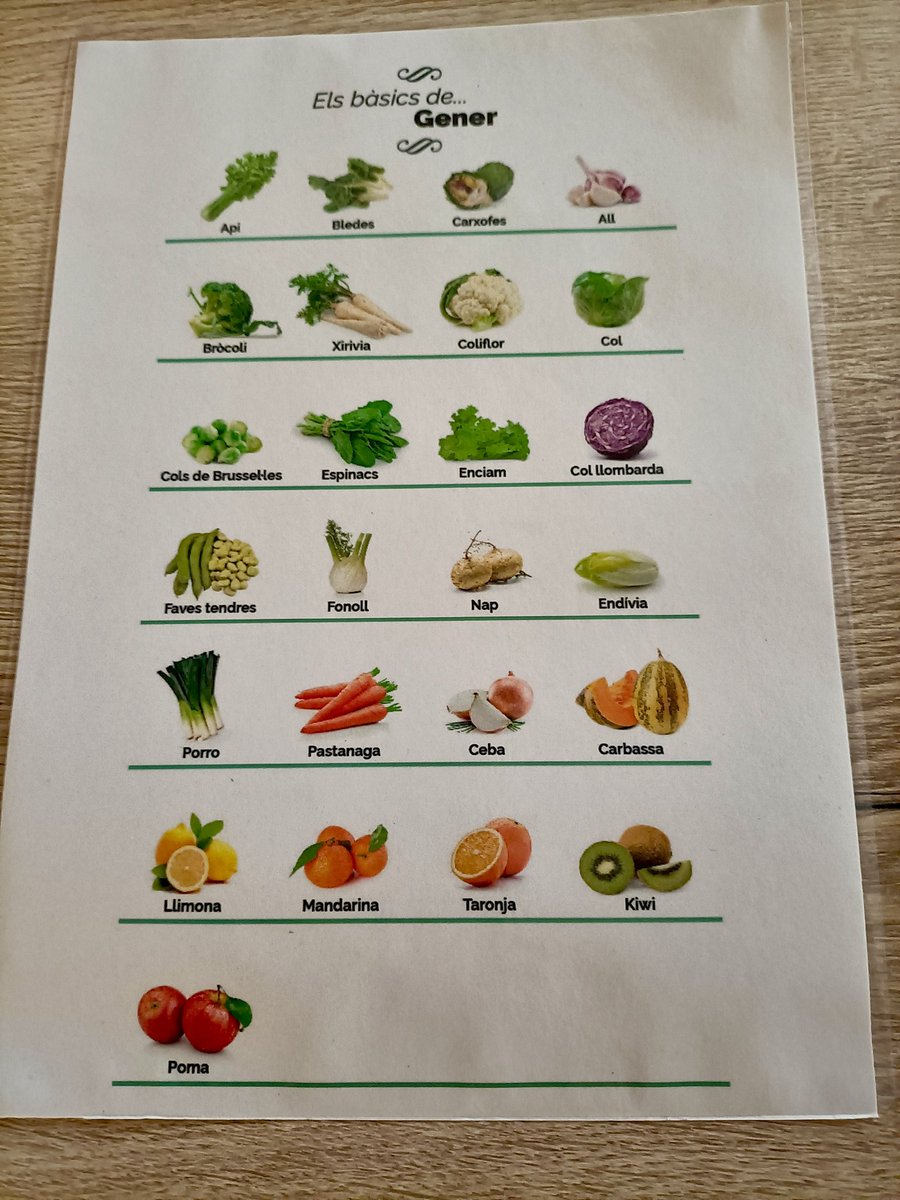 Compreu verdura i fruita de temporada. Amunt la nostra pagesia!