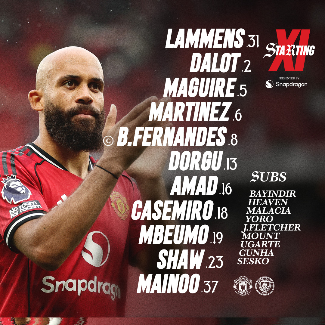 ManUtd's tweet photo. Introducing your derby day Reds ❤️‍🔥