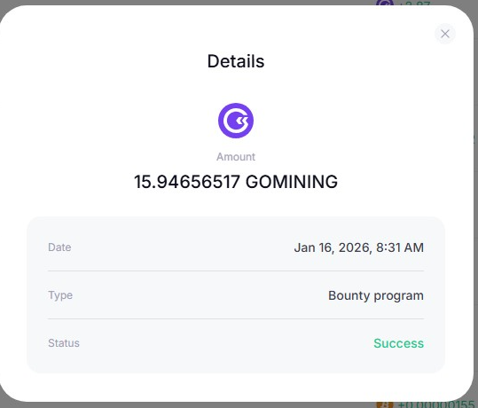 DigiGoldenRush's tweet image. Cycle 125 rewards! 🗳️⚡️

I received 15.9 GMT for the previous cycle. It’s great to see the ecosystem rewarding consistency.

Current setup:
✅ 50.11 TH/s solid hashpower

Staying focused on the long-term goal.
How did your cycle go, miners? 🛠️₿

@GoMining_token #NFTs #Rewards