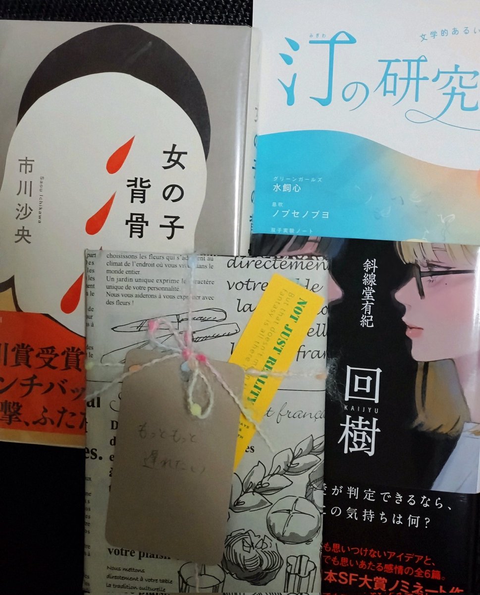 今年初めての小声書房さん。
ブクブク荘で読みたかった「女の子の背骨」を発見。大人気だという移動祝祭日さんの棚から自分の星座を選びました。<a href="/kogoeshobo/">埼玉県の本屋・書店「小声書房」｜新刊注文＆買取｜１冊からでも大歓迎✨</a>