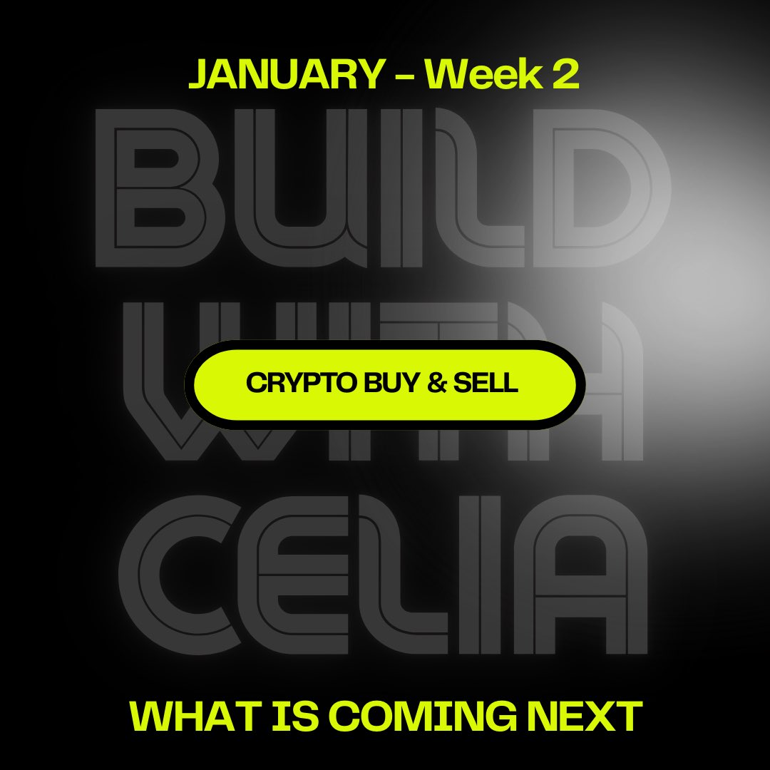 CeliaWallet's tweet image. What is coming next From our Product cookhouse🔥

We are currently working on the Crypto Buy &amp;amp; Sell Feature