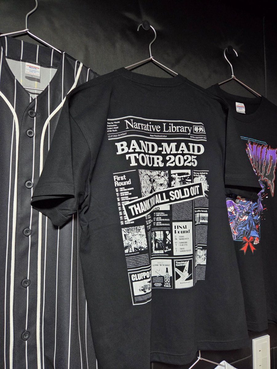 バンド🎸 BAND-MAIDツアー2025 SOLD OUT Tシャツキター✨️ ツアー