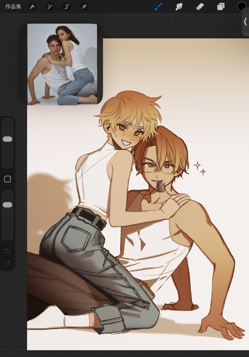 wawanomi's tweet photo. WIP👖🍔🎩✨ https://t.co/jbqUSnauDP