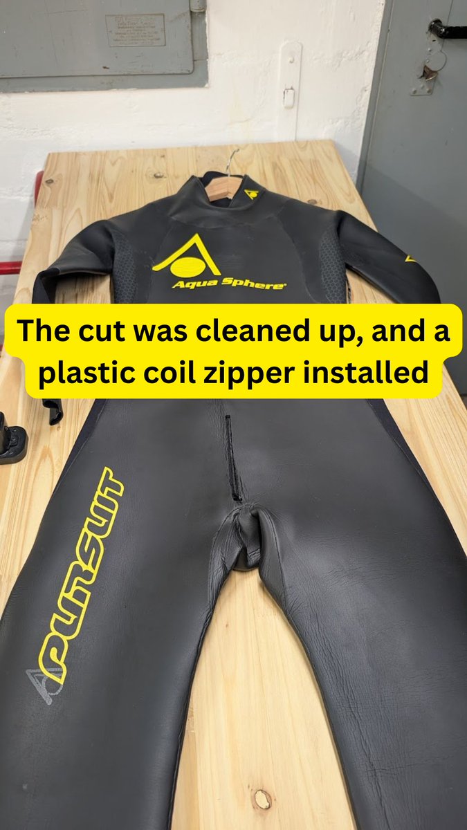 Zipforge's tweet image. From DIY disaster to pro finish! 🛠️
Saved this wetsuit by cleaning up a rough DIY cut and installing a durable zipper. Now it’s safe, functional, and water-ready! 🏊‍♂️
Done right at zipforge.eu or DM me.
#zipforge #wetsuitrepair #triathlon