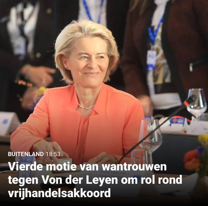 CarineKnapen's tweet image. WANNEER VLIEGT ZIJ ERUIT ? 🤔

Vierde motie van wantrouwen in het EP tegen Ursula die, daarnaast, door een MEP ook opnieuw gedagvaard is voor het Europees Hof wegens de zoveelste inbreuk op de transparantiewetgeving. Dit maal gaat het over haar weigering om haar communicaties met…