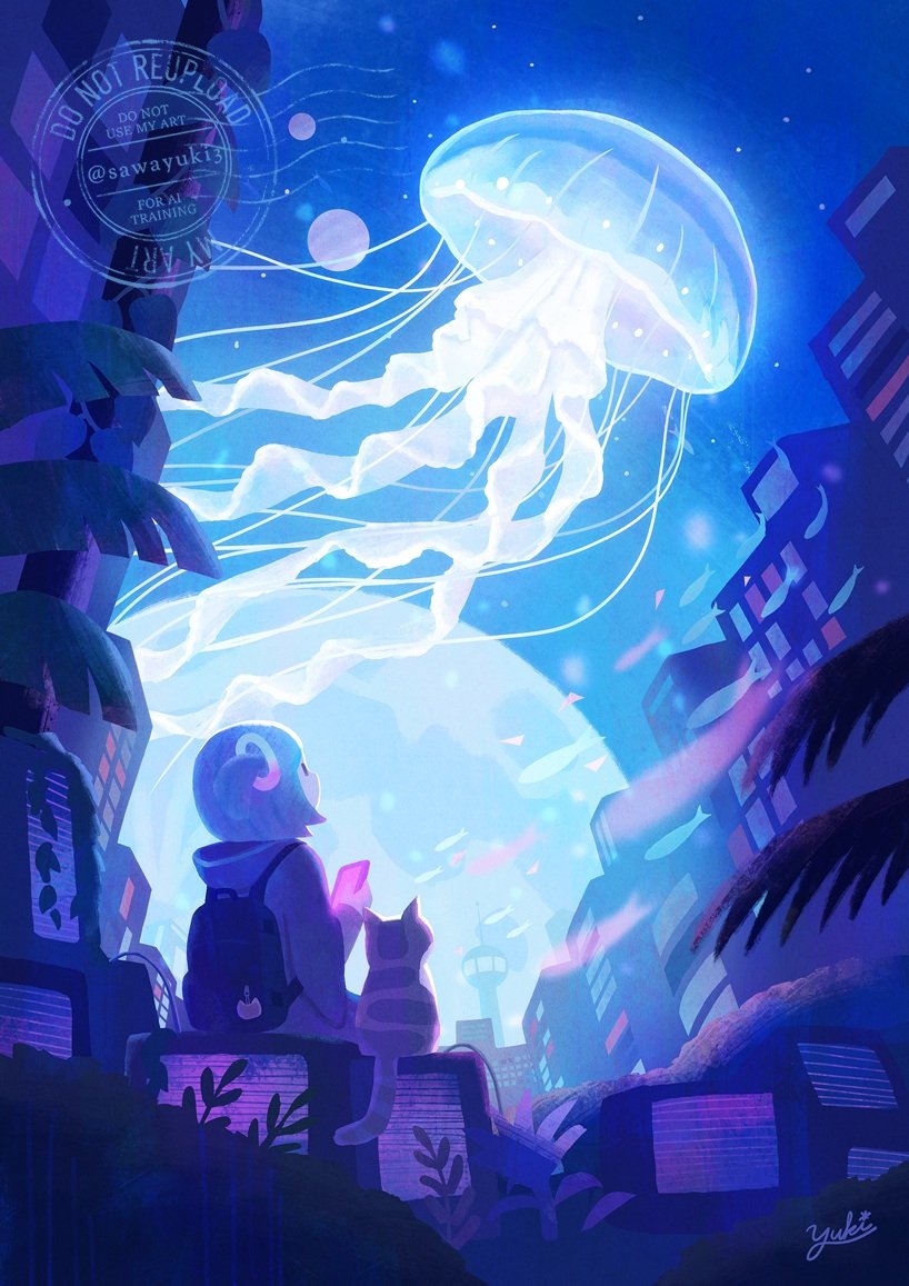 Silent Dream .°˖✧
青い街の夜に、静かな夢が漂う。