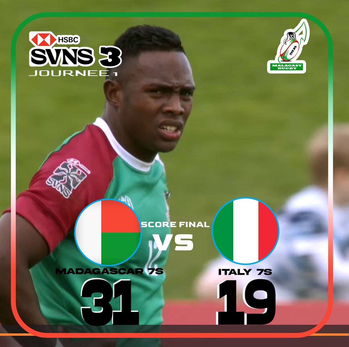 Image for the Tweet beginning: Game 2 victory for Madagascar