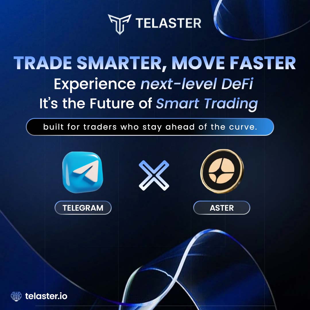 TelasterDex's tweet photo. Trade smarter. Move faster. ๐
Experience next-level DeFi with Telaster โ the future of smart, decentralized trading.
Hashtags:
#Telaster #DeFiTrading #SmartTrading #DecentralizedFinance #PerpetualFutures #CryptoTrading #Web3 #DeFiPlatform https://t.co/M1YoyJGcQF