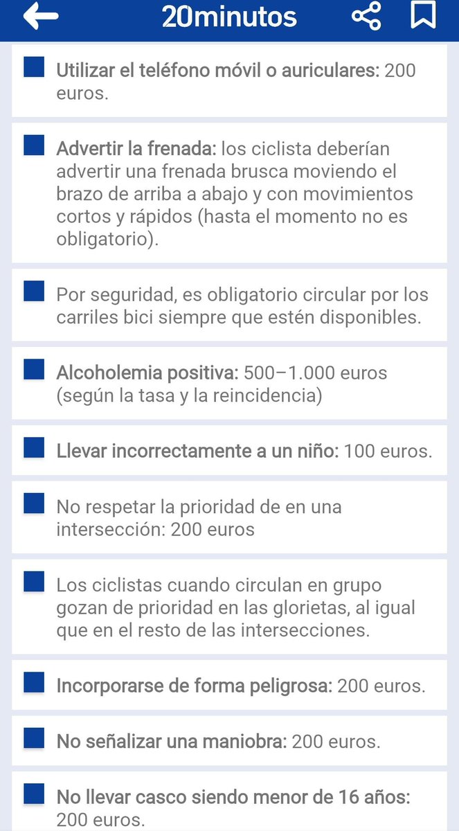 Siempre sancionar...ver a un #ciclista 🚲 como un infractor...claro! pagan justos x Riders pecadores! Y tú que piensas? 20minutos.es/nacional/motiv… vía <a href="/20m/">20minutos.es</a>