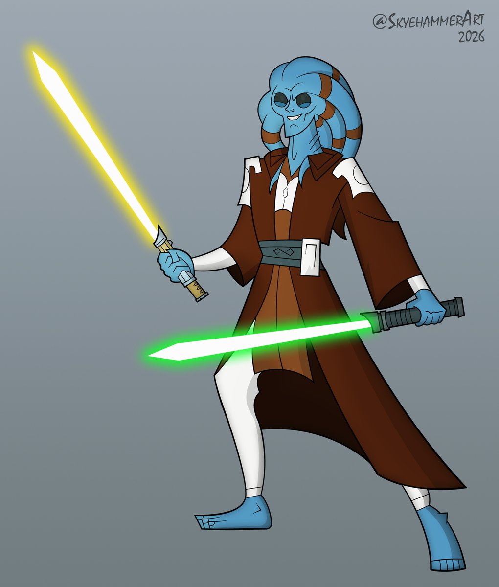 Jedi Nautolan in the 2003 Clone Wars artstyle.
#clonewars #starwars #swtor