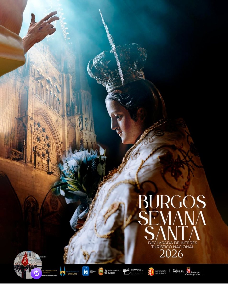 Se ha presentado el Cartel de la Semana Santa 2026 en San Nicolás de Bari, un homenaje a la Cofradía de la Virgen de la Alegría por su III Centenario. ✨🙏