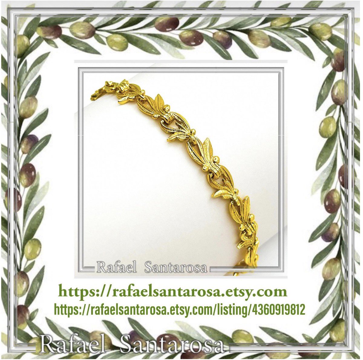 RafaelSantaro10's tweet image. Olive leaf branch floral beaded bracelet 18 karat gold filled solid sterling silver. Handmade bracelet peace symbol ancient greek mythology.
rafaelsantarosa.etsy.com/listing/436091…
#olivebranchbracelet #beadedbracelets #bohobracelets #rafaelsantarosaetsyshop #rafaelsantarosafinejewelry
