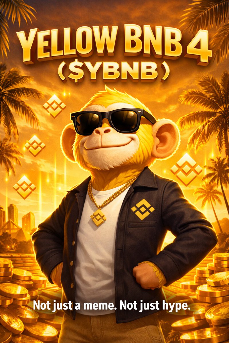 1/6
💛 Yellow BNB 4 ($YBNB)
Not just a meme. Not just hype.
A community-powered experiment on BNB Chain built around:
✨ Fairness
✨ Transparency
✨ Culture
✨ Fun
This is what happens when a meme becomes a movement 👇🧵
<a href="/yellowbnb_4/">Yellow BNB - YBNB</a> <a href="/cz_binance/">CZ 🔶 BNB</a> <a href="/heyibinance/">Yi He</a>