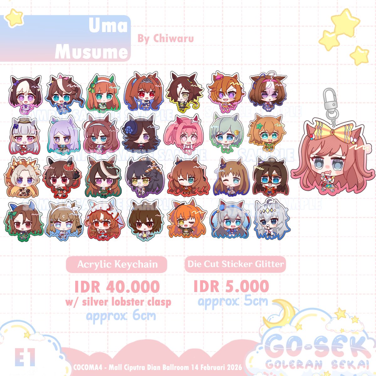 izumi_cmpbl's tweet image. RT +❤️ appreciated!
Chiwaru #cocoma4 pre-order is OPEN! ♡ 

📅17 - 23 Jan 2026
✨Gosek Lite (E1)
🩷Uma Musume, Arknights
🔗form.jotform.com/260148314890457