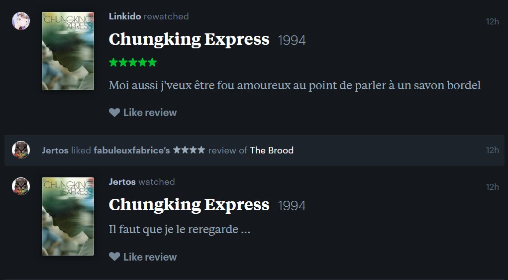 Letterboxd meilleur outil pour savoir qui date qui