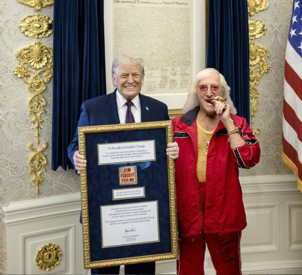 I’d like to congratulate Donald Trump on this latest, and most well deserved award.