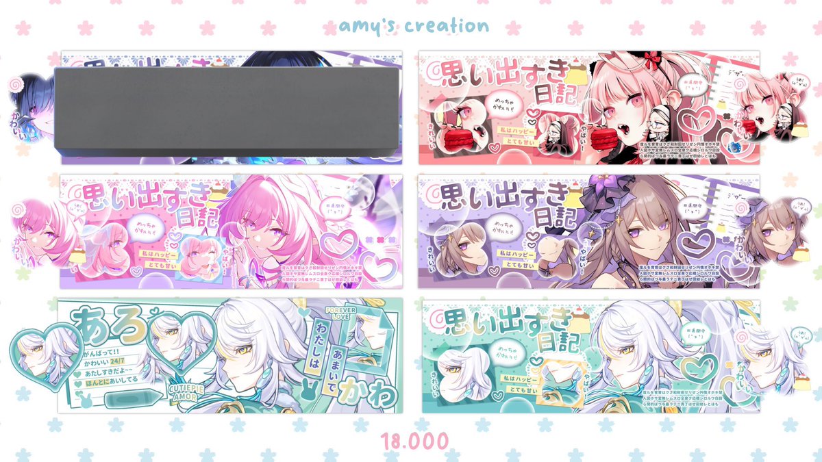 seaaaall's tweet image. help rt pelase? thankyou!!

haiii karena aku udah lama gaada cust aku mau fs semua layout ready stock di bawah jadi 10k/each, end saat mencapai 10 pembeli. ada hsr, genshin, dan wuwa. cek rep for more!

#zonauang #zonajajan #zonaba