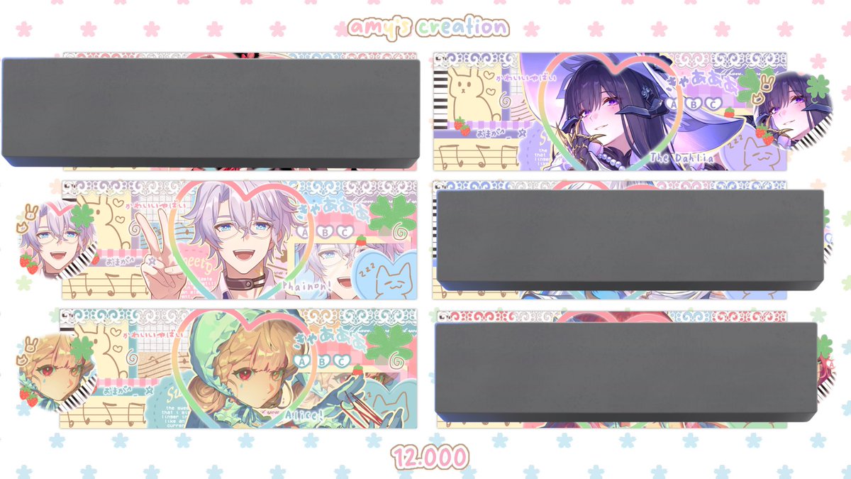 seaaaall's tweet image. help rt pelase? thankyou!!

haiii karena aku udah lama gaada cust aku mau fs semua layout ready stock di bawah jadi 10k/each, end saat mencapai 10 pembeli. ada hsr, genshin, dan wuwa. cek rep for more!

#zonauang #zonajajan #zonaba