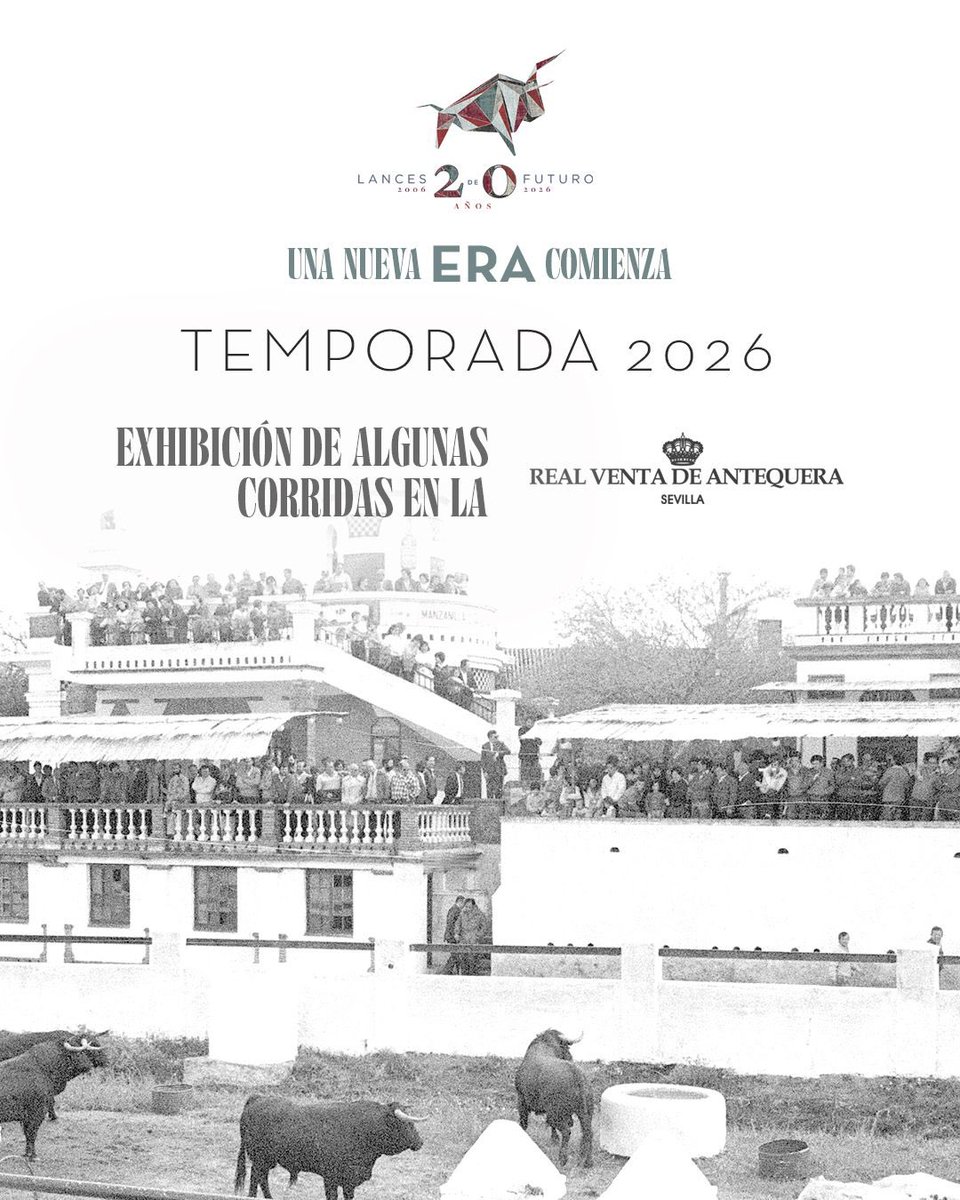 🐂 Lances de Futuro recuperará la tradición de exhibir corridas de toros en la <a href="/RVentaAntequera/">RealVentadeAntequera</a> de Sevilla. 

👉 Tras casi 40 años, algunas de las corridas que se lidiarán esta temporada en la Maestranza se expondrán en los históricos corrales de la Real Venta.
