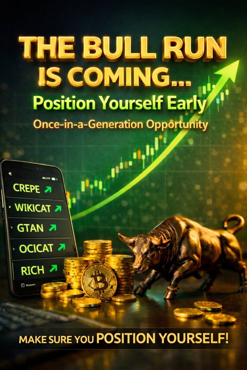 CEYPTOORACLE's tweet photo. Don’t say you were not informed.
The bull run is coming.
Position yourself early. 📈🔥 https://t.co/CChAS69OET