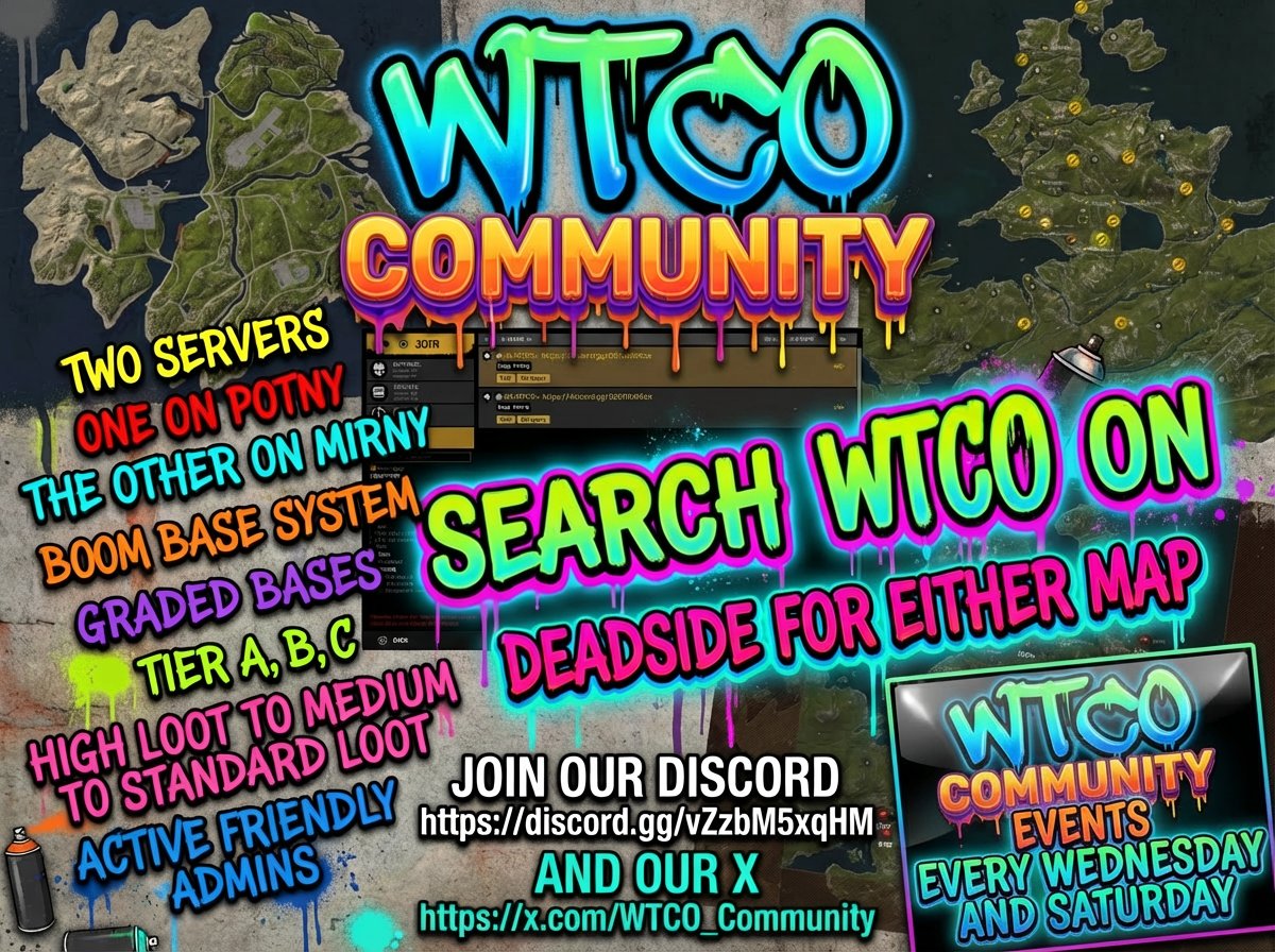 Join the server I'm enjoying them #deadside #console #deadsideserver #WTCO