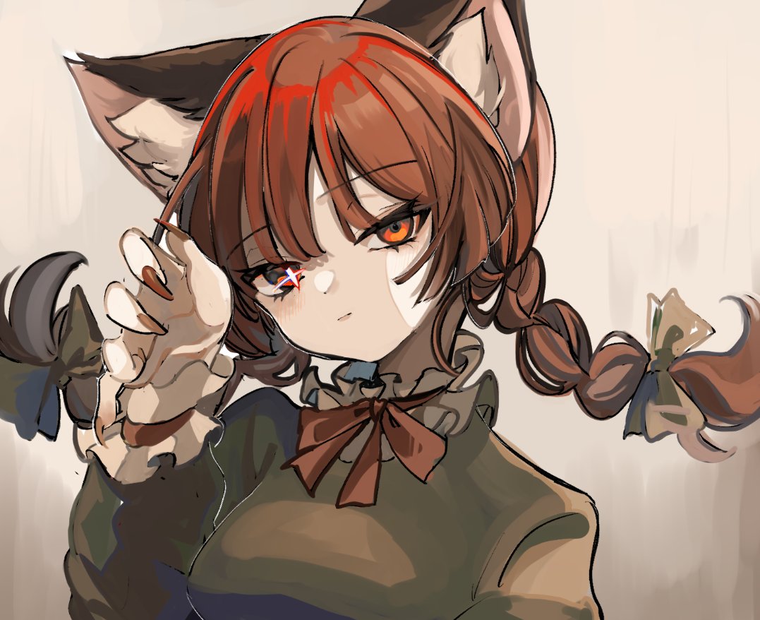 火焔猫燐 「「…………」」|HALLジオン＠次は夏コミのイラスト